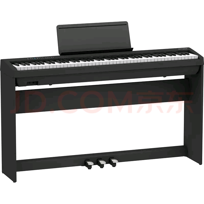 Roland罗兰电钢琴FP30X 新款FP18便携式88键重锤数码智能入门家用电子钢琴 FP-30X黑色主机+原厂木架（含三踏板） 官方标配+商家礼包